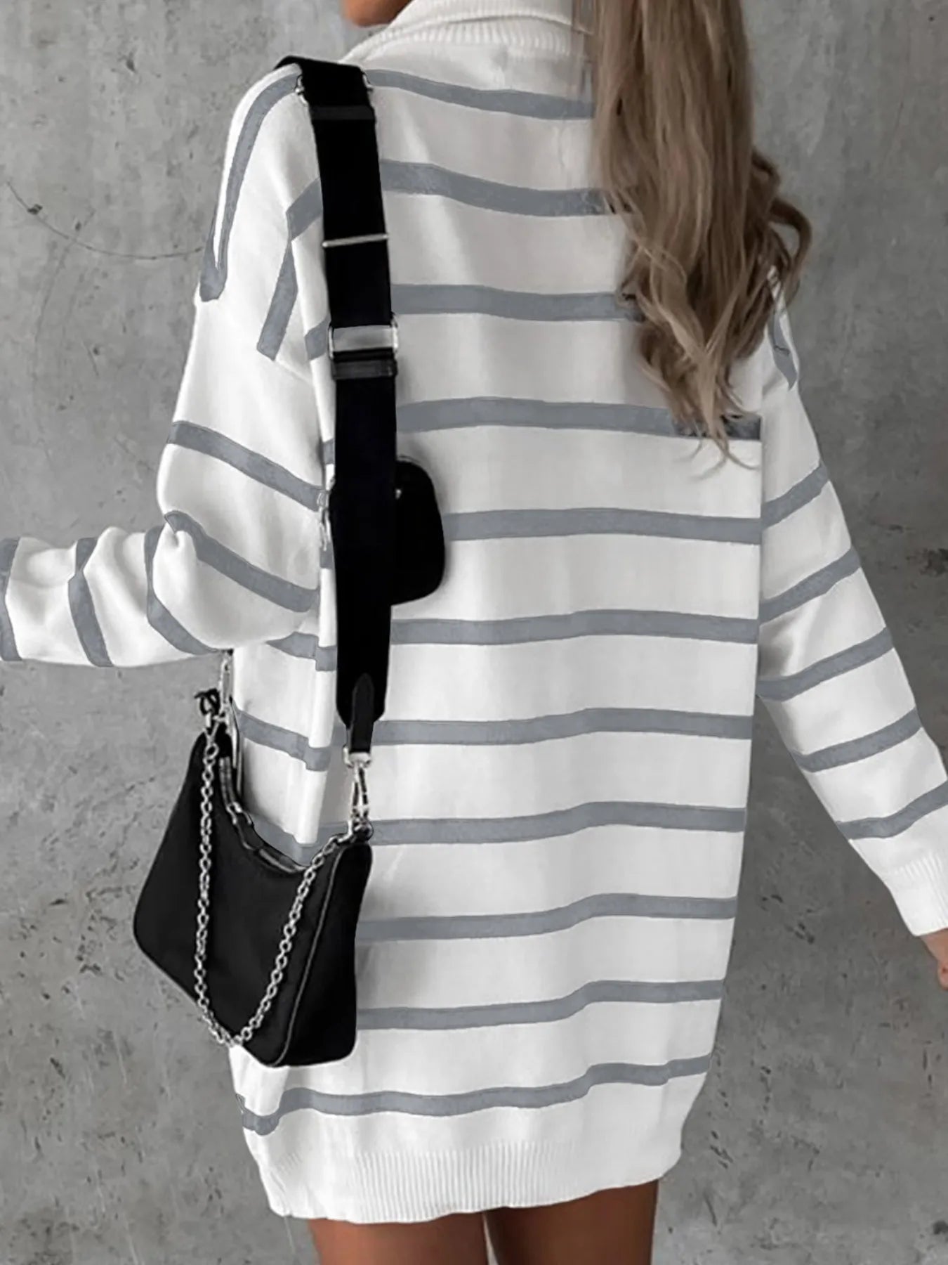Striped Sweater Mini Dress