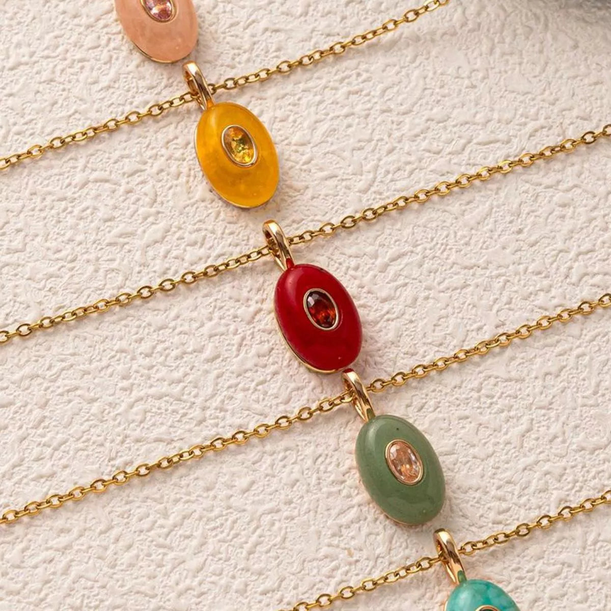 Natural Stone Pendant Necklace – Handmade Boho Jewelry for Women