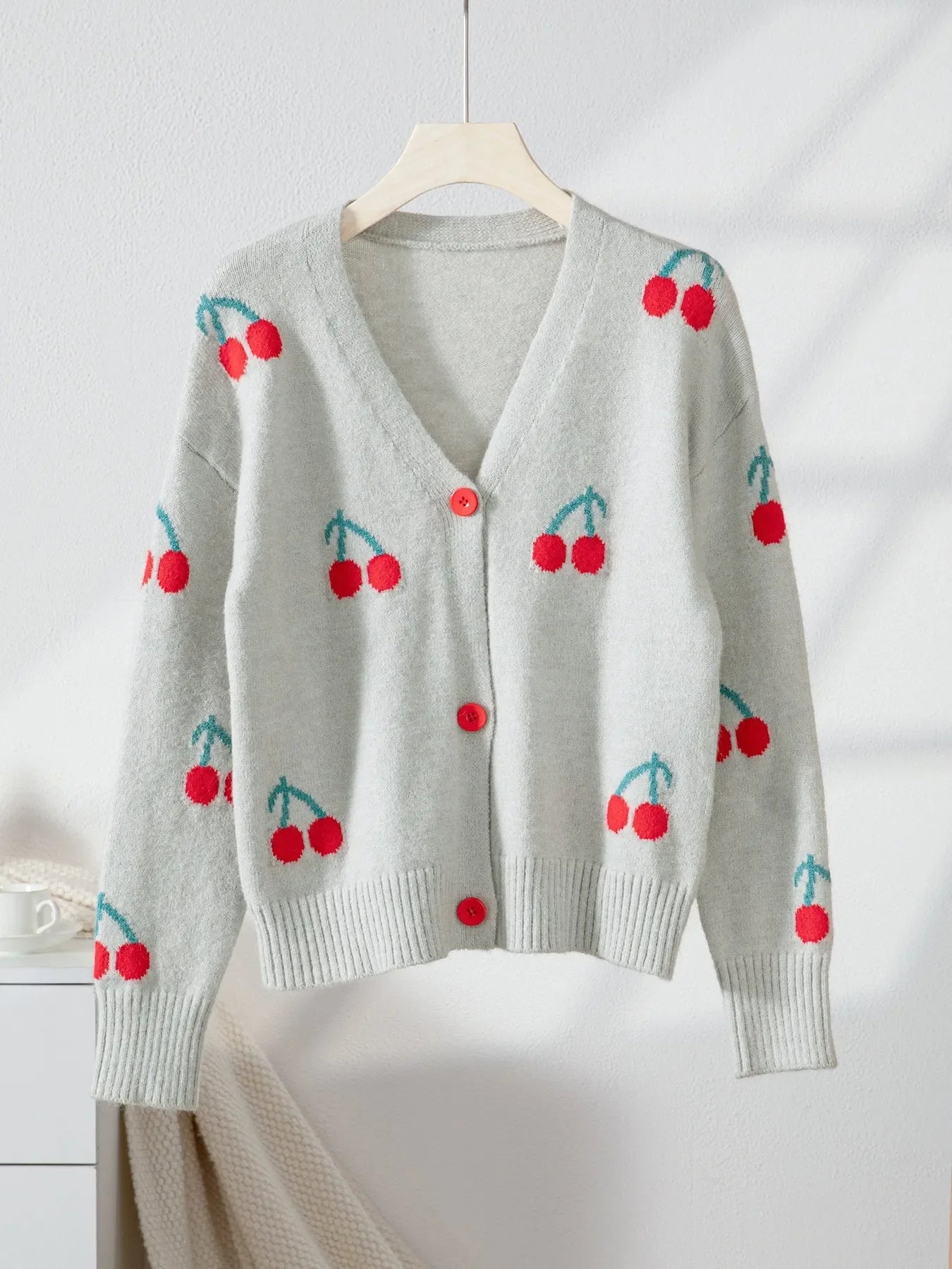 Sweet Cherry Snap Cardigan