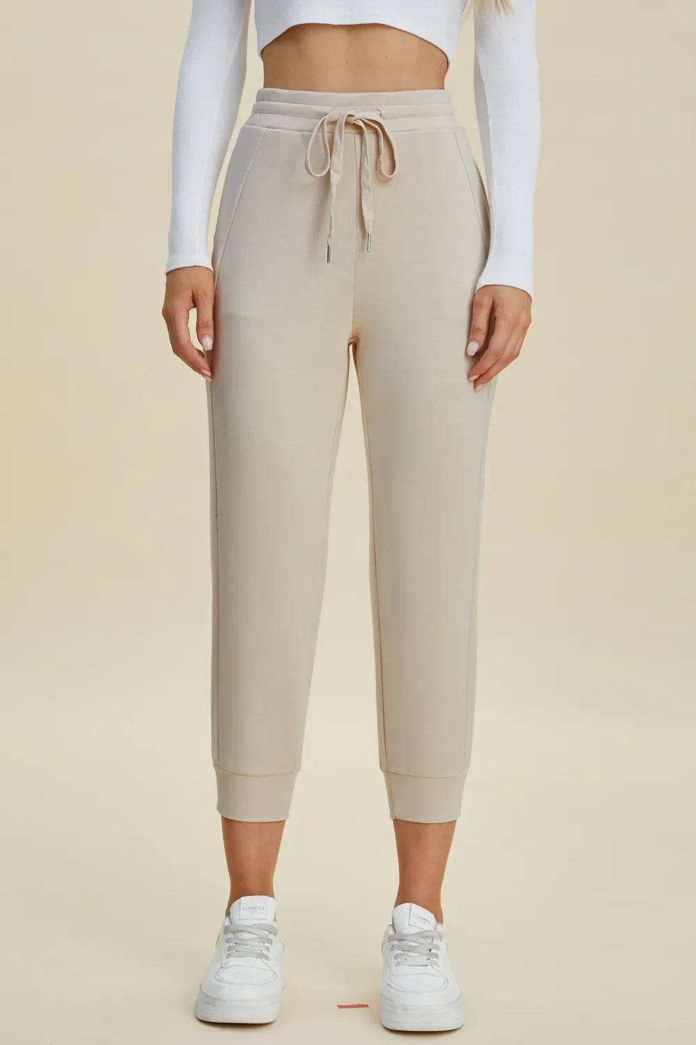 Comfy Air Scuba Drawstring High Waist Joggers