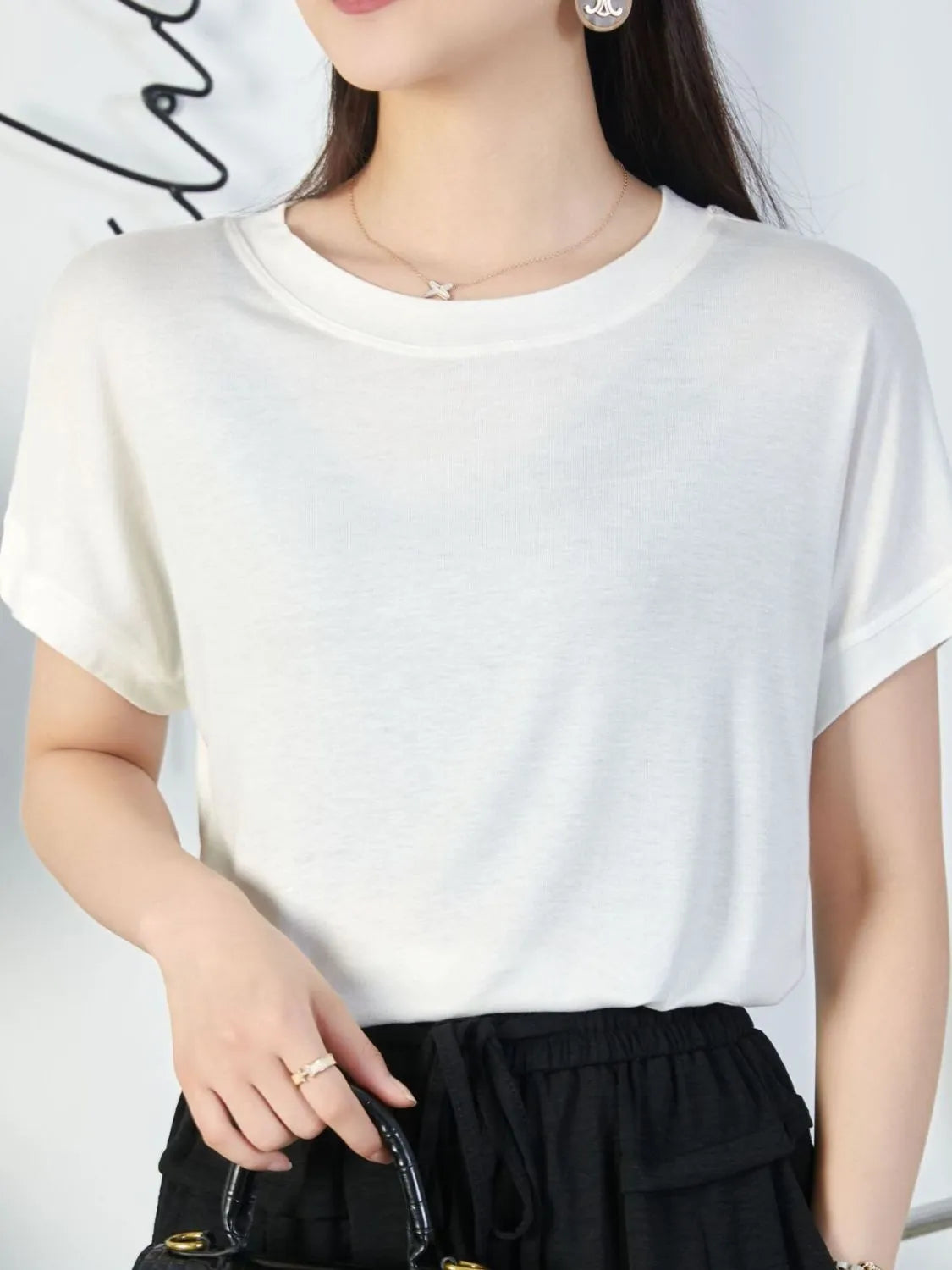 Round Neck Short Sleeve T-Shirt