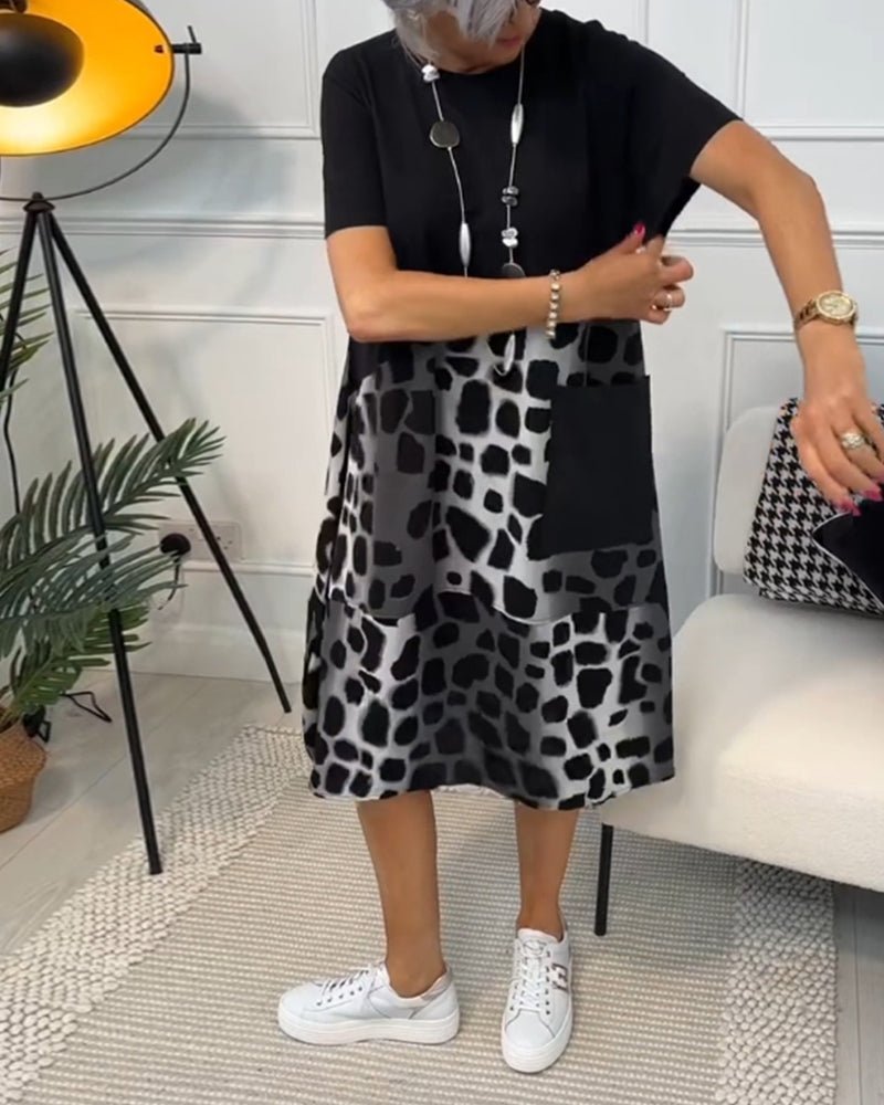 Ashton | Printed Boho Midi Dress