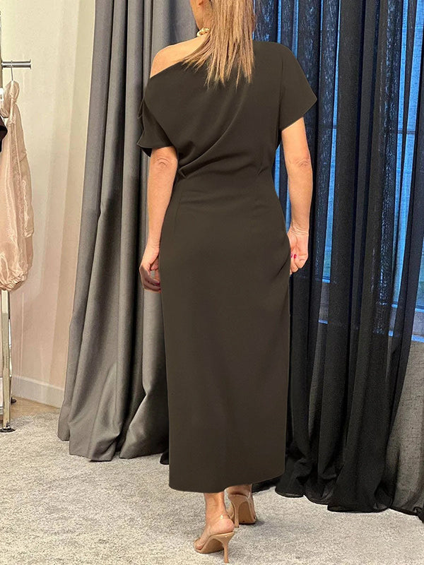 Daisy- One-Shoulder Maxi Dress