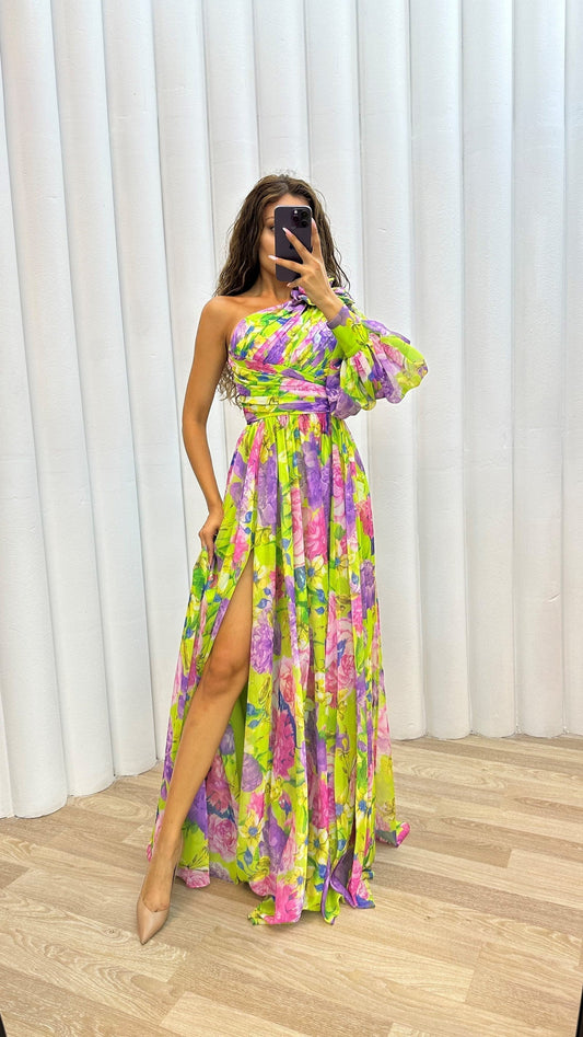 Mckenna | Stunning Flowing Gown Yellow