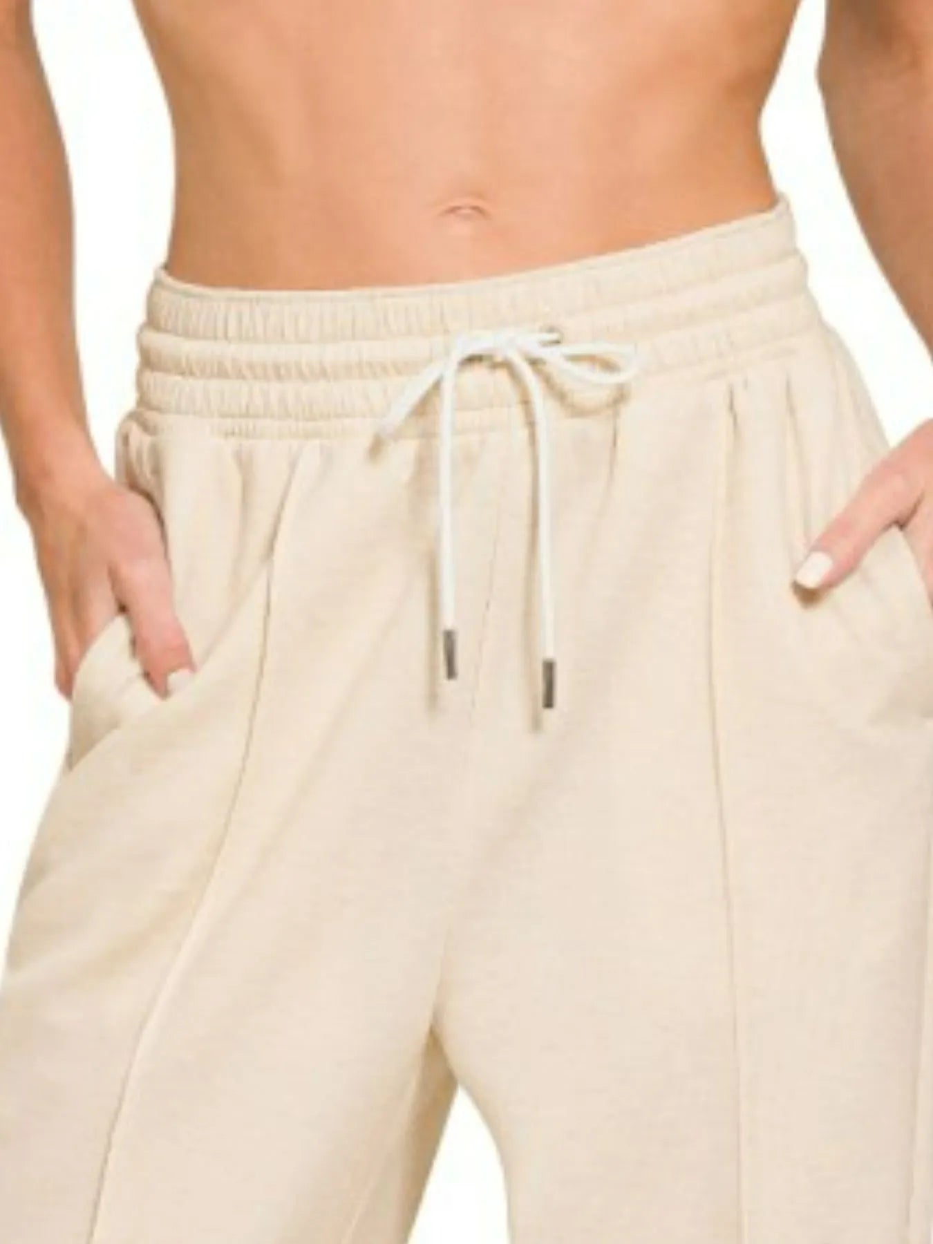 Beige Breeze Scuba Joggers