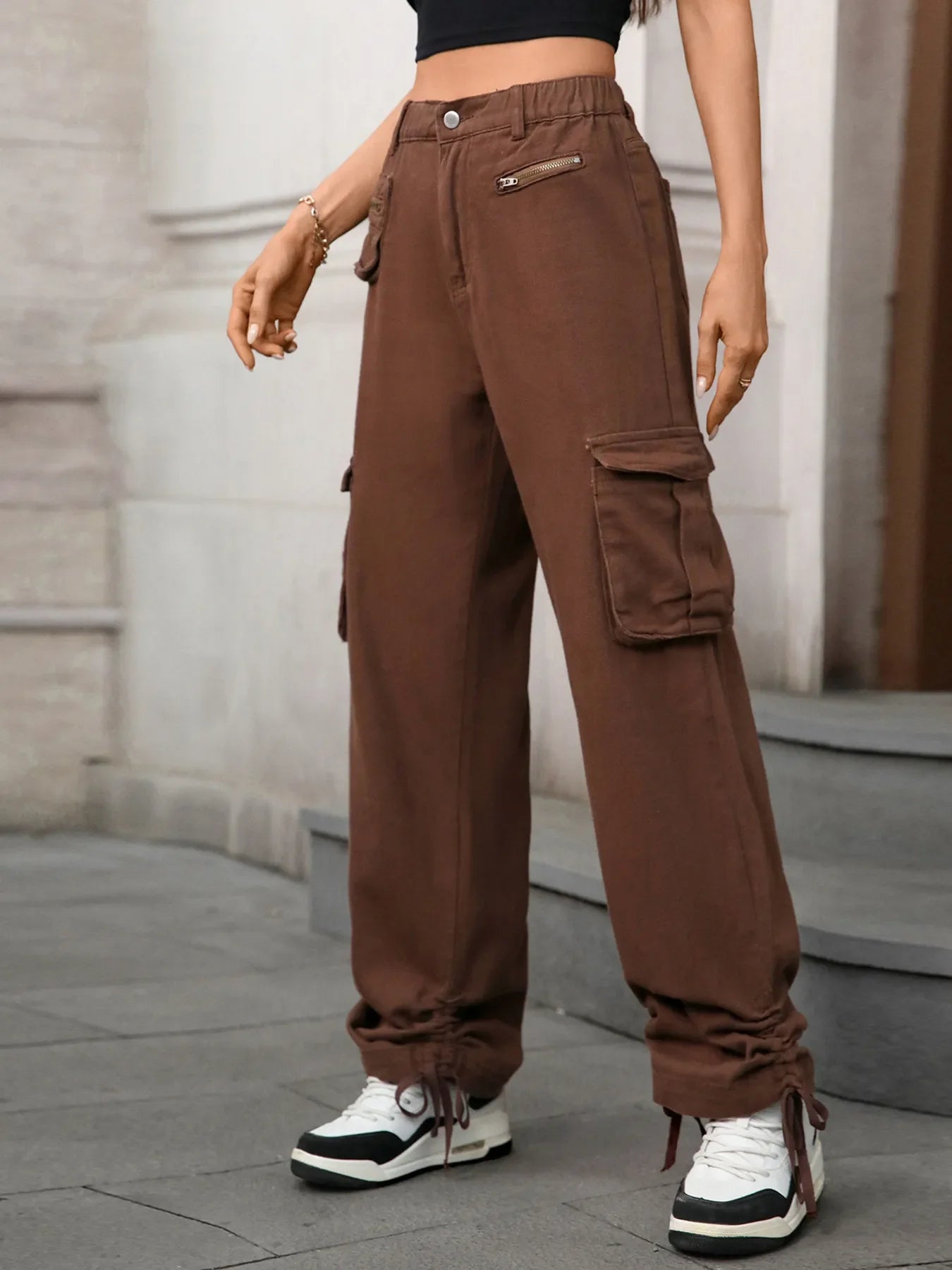 Effortless Cool Wide Leg Cargo Pants