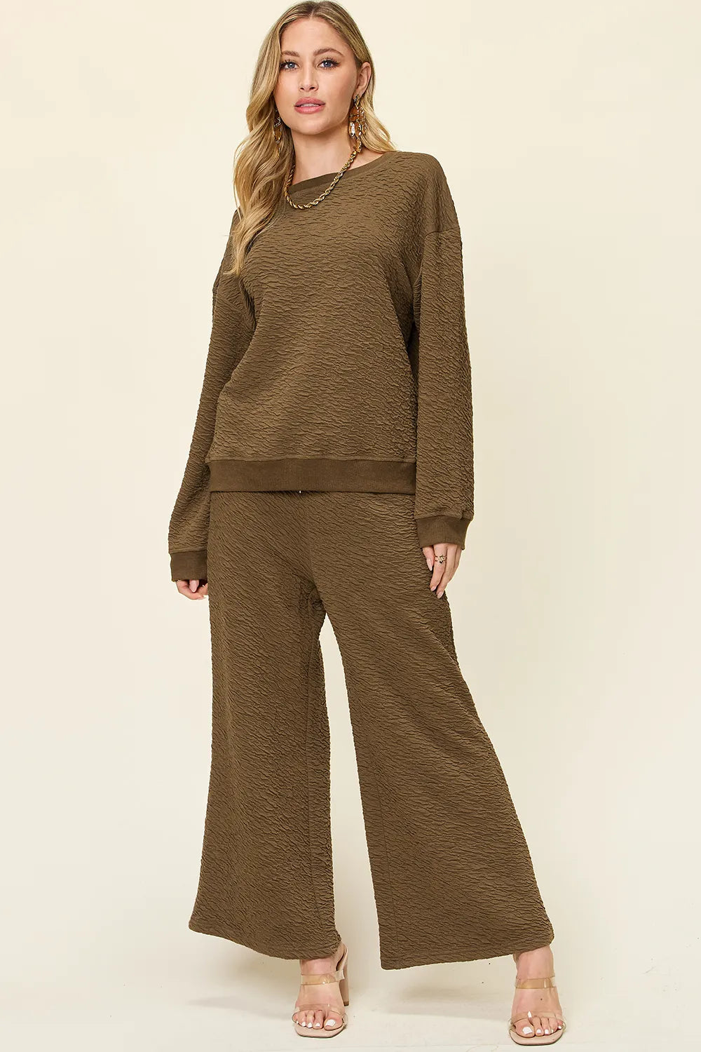Glamourous and Comfy Top and Pants Set