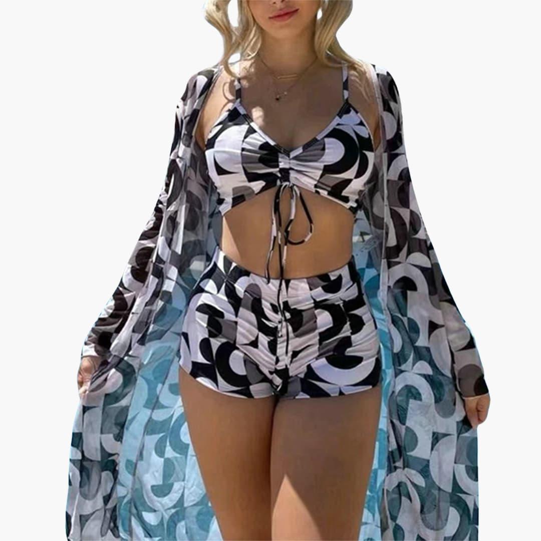Olivia | 3-Piece Swimsuit Set with Cover-Up