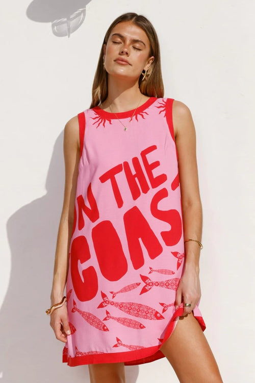 Lovable Aesthetic Print Sleeveless Mini Dress - 4 Colors