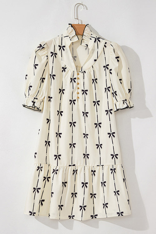 Morning in Mallorca Print Mini Dress