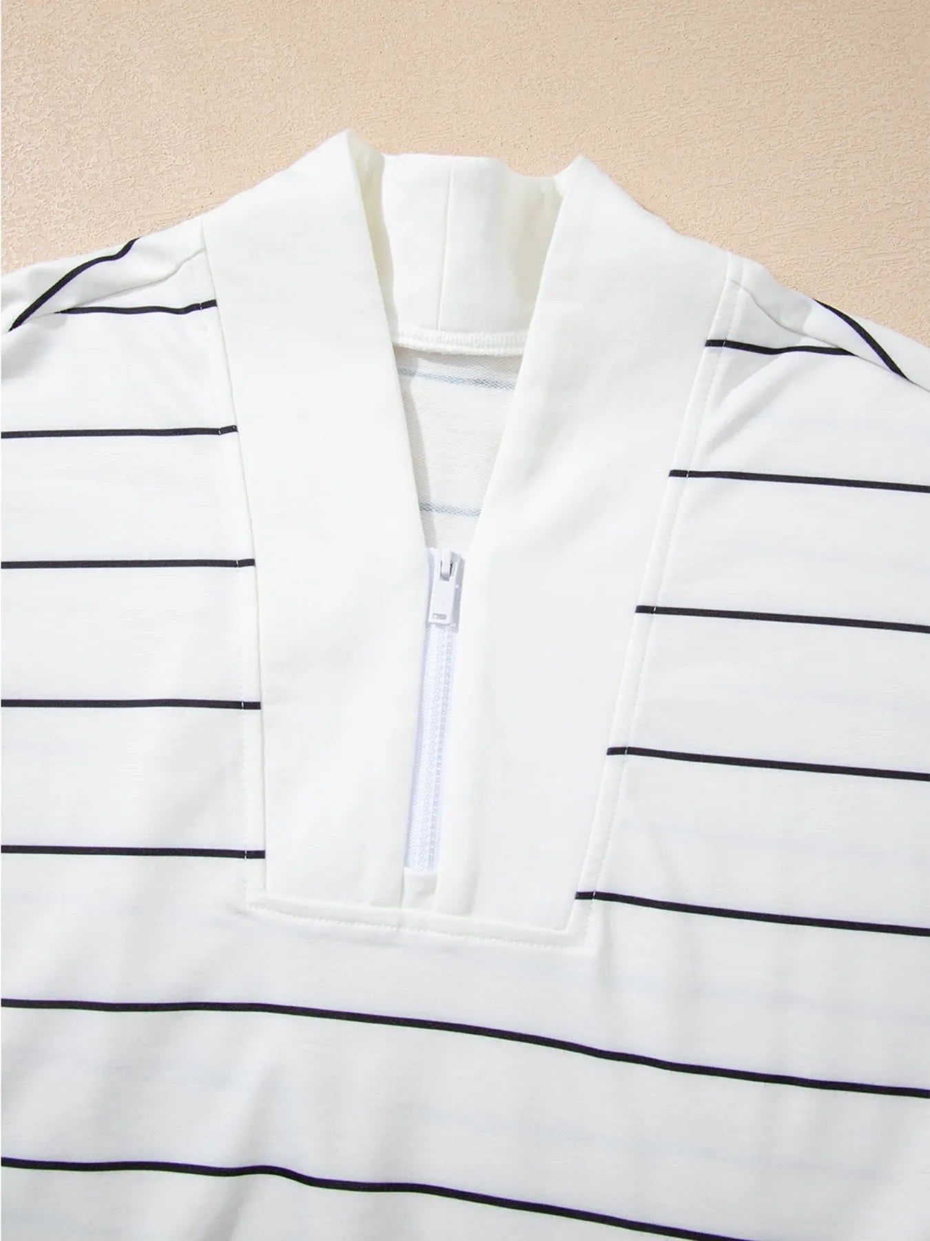 Chill Stripe Quarter Zip Sweatshirt
