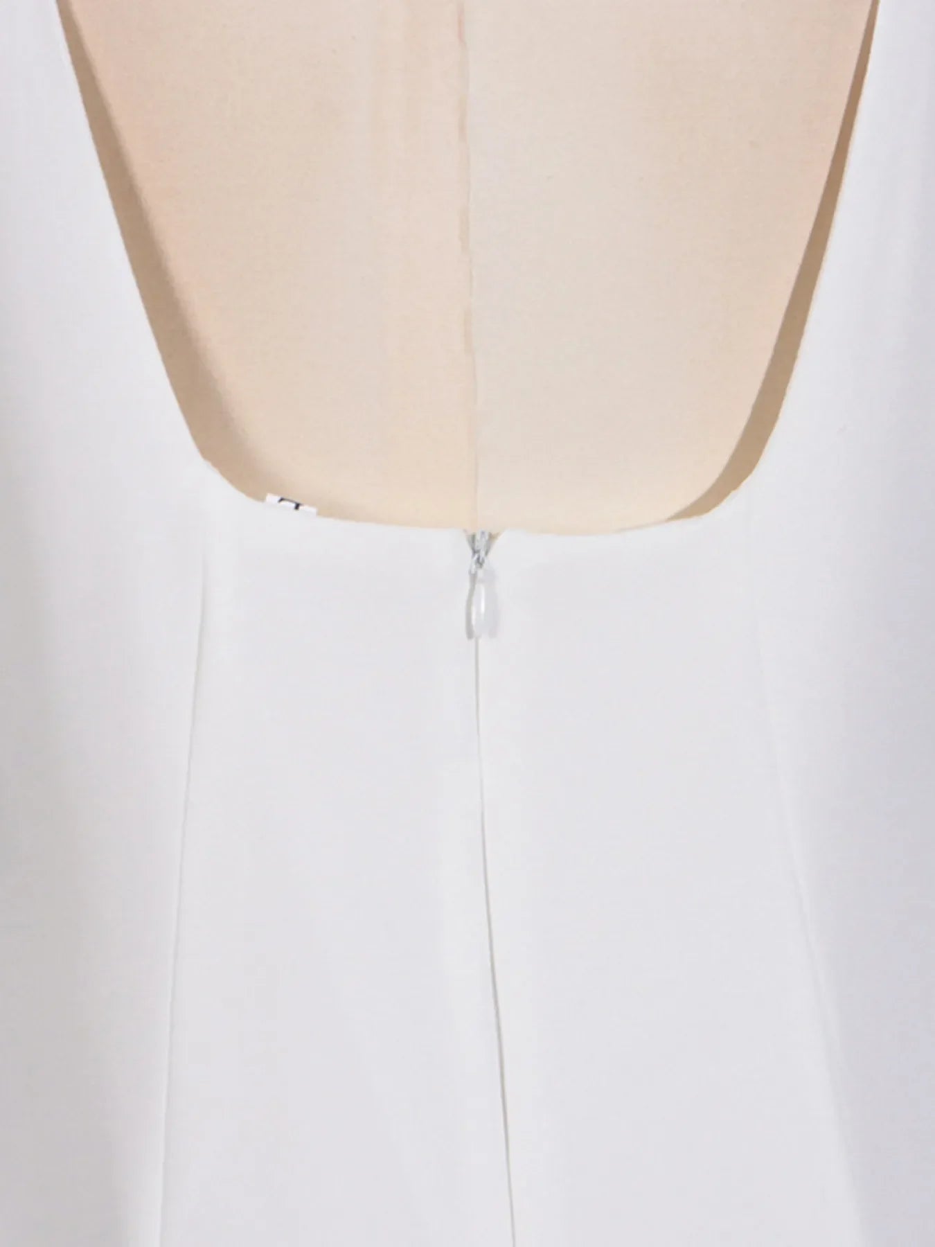White Ruffled Hem Sleeveless Mini Dress – Flirty Summer Casual Dress for Women