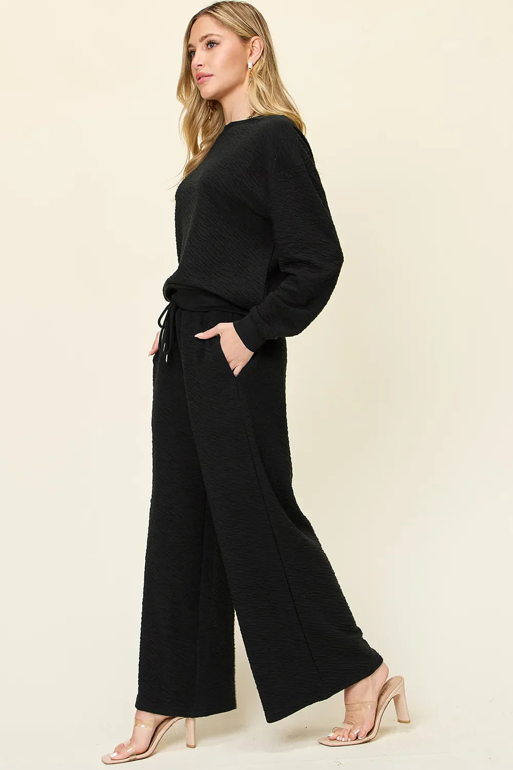 Glamourous and Comfy Top and Pants Set