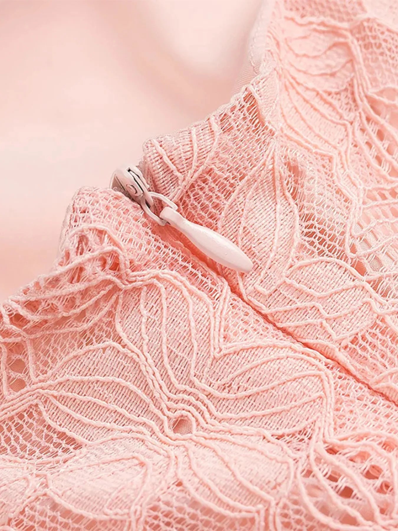 Pink Lace One Shoulder Mini Dress – Flirty Asymmetrical Party Dress for Women