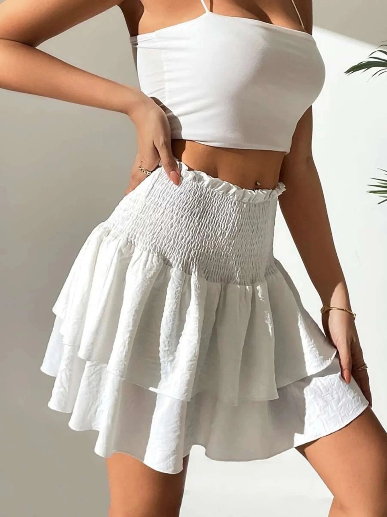 Ruffle Dream Mini Skirt