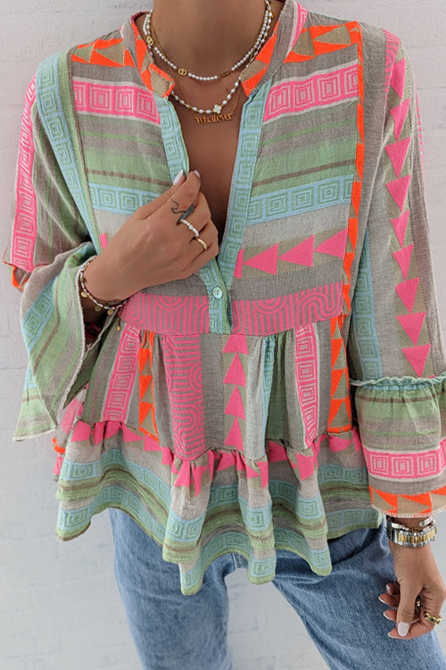 Perfected Sweetness Print Mini Dress