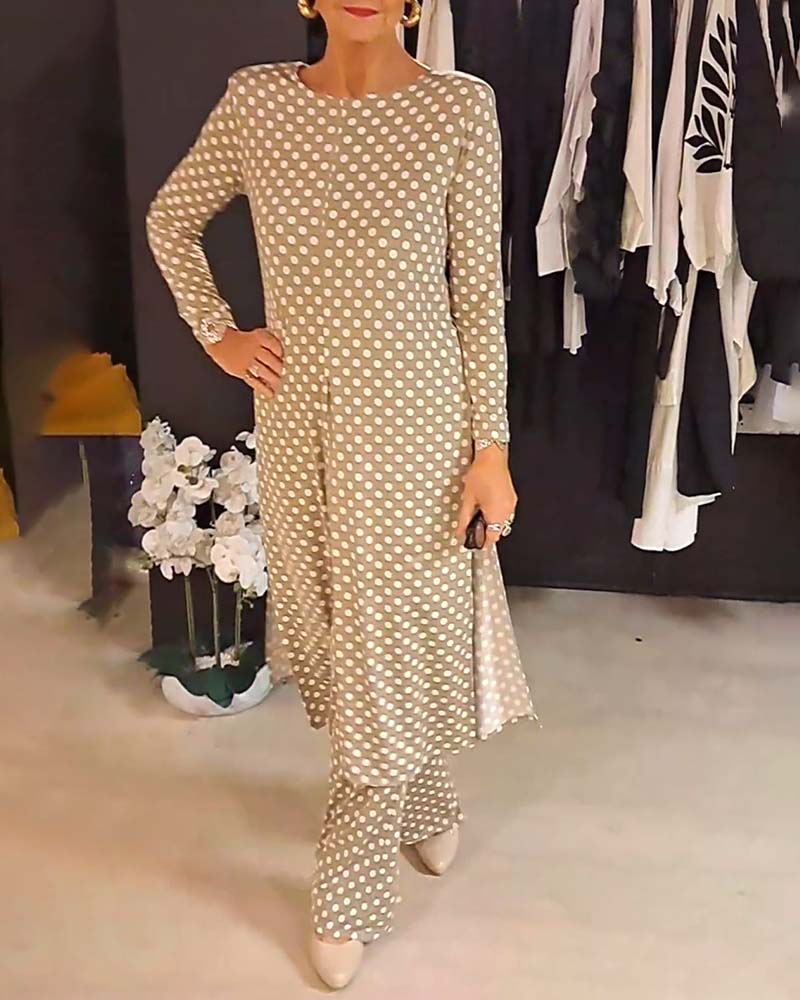 Polka™ | Dot Split Outfit Women’s Chic Set