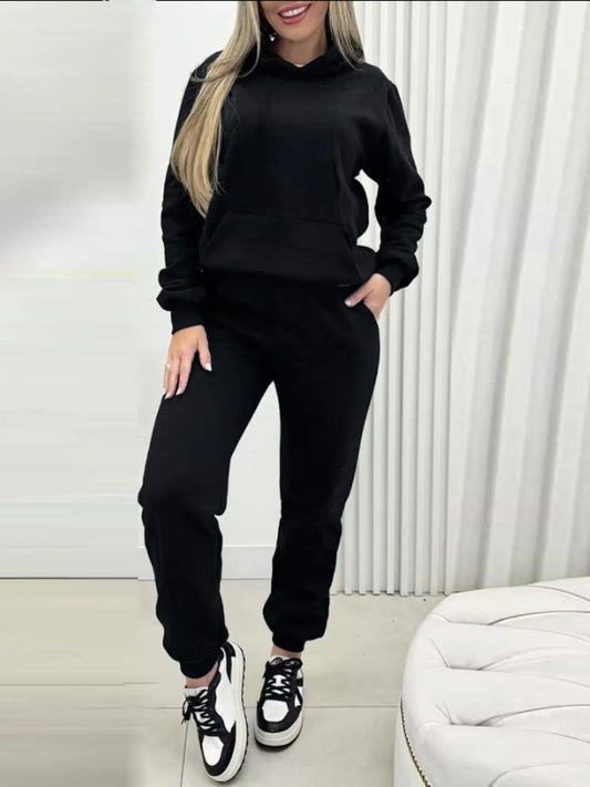 ChillFlex Hoodie & Jogger Duo Black