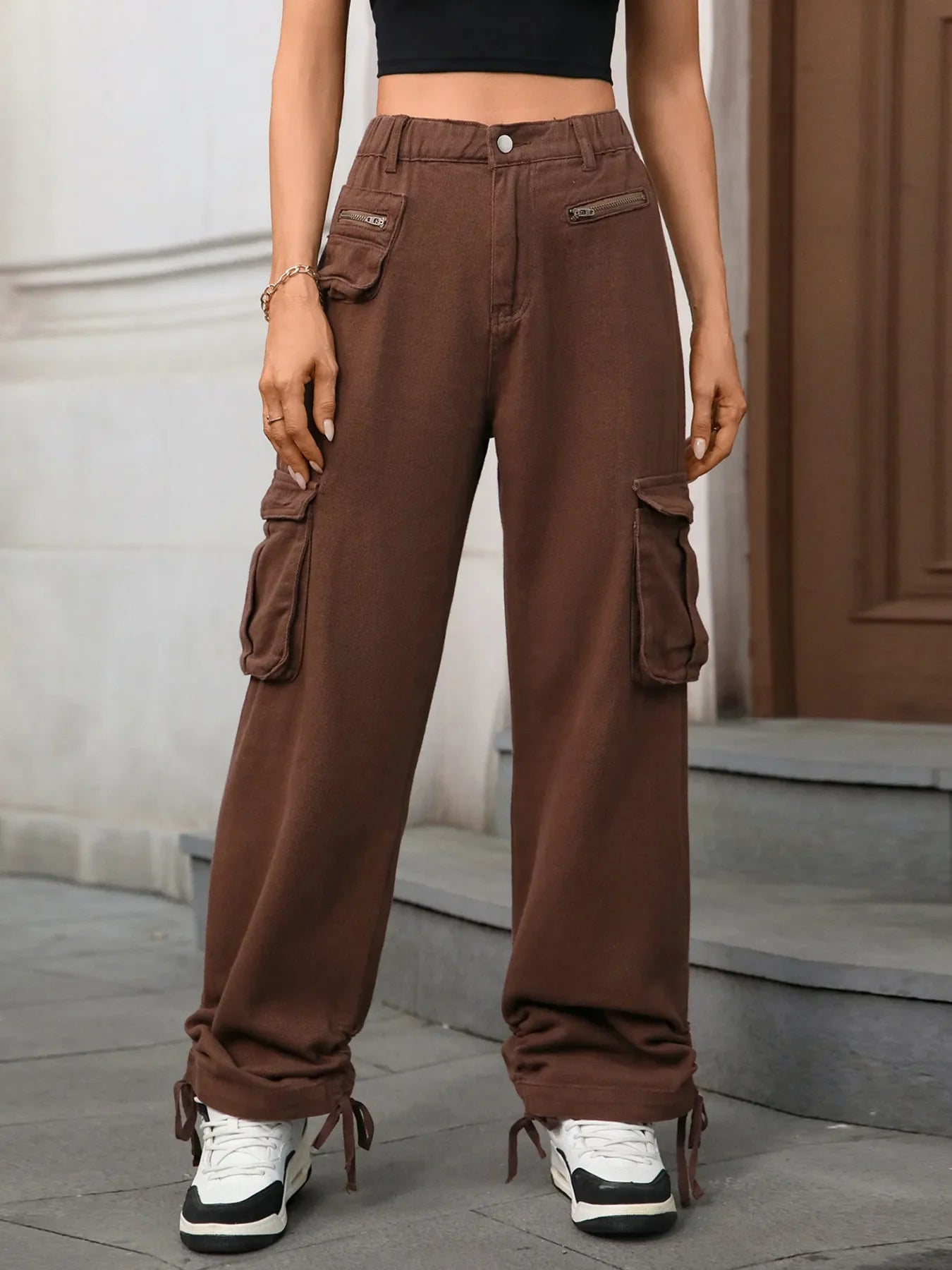 Effortless Cool Wide Leg Cargo Pants