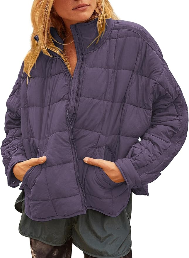 APRIL™ – Lightweight Compact Zip Puffer Jacket
