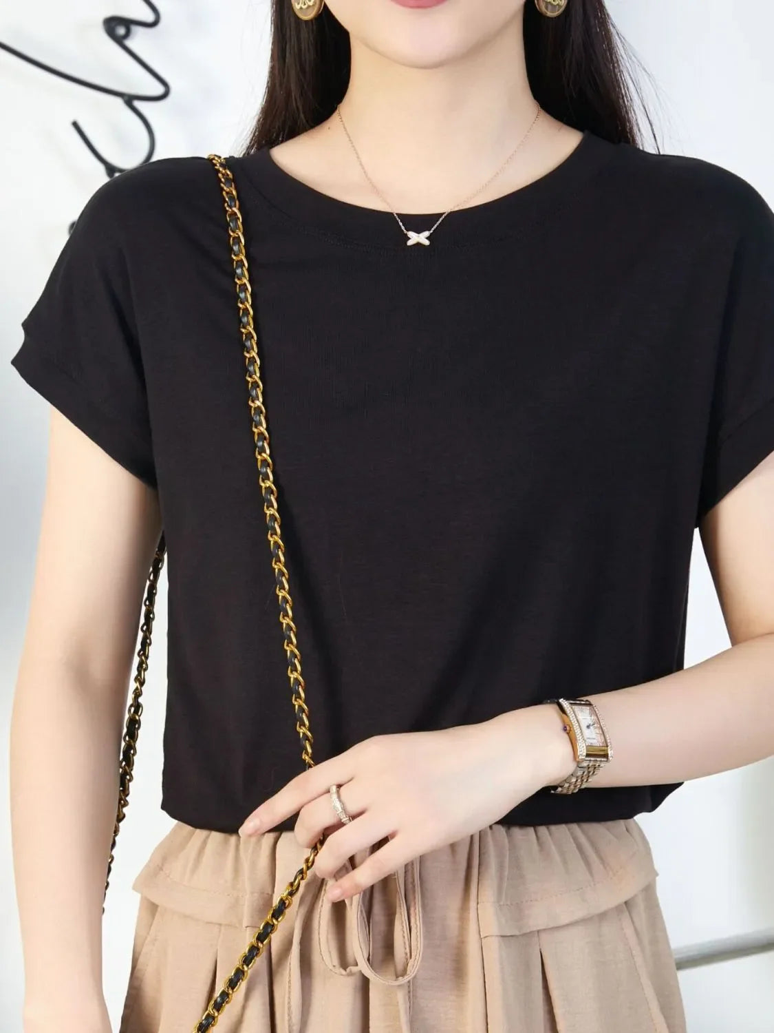 Round Neck Short Sleeve T-Shirt