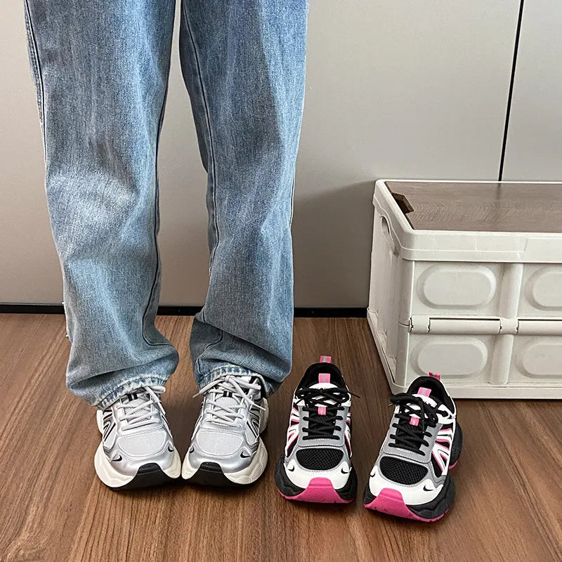 Lace-Up Platform Sneakers – Sporty & Stylish