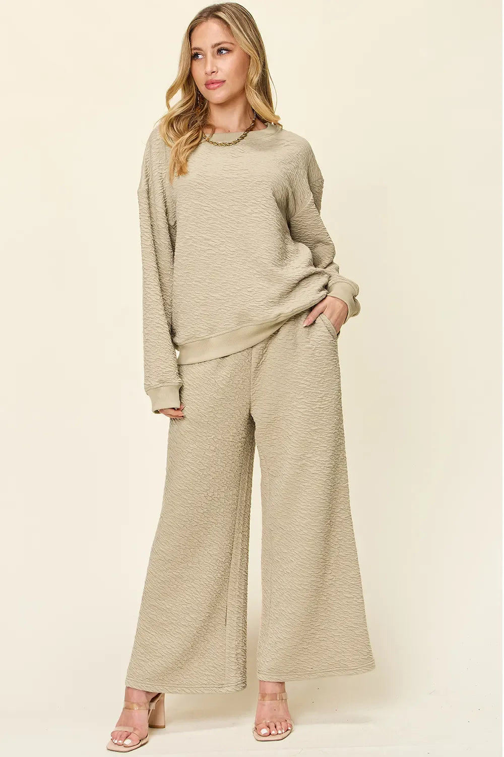 Glamourous and Comfy Top and Pants Set