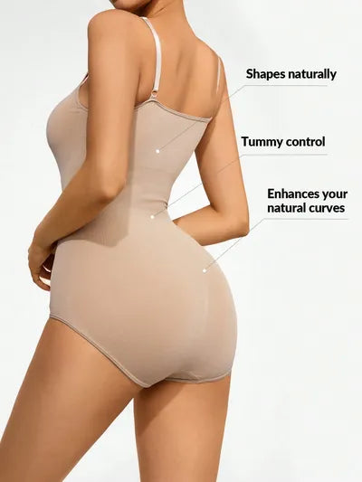 Scoop Neck Bodysuit - Butt Lifting
