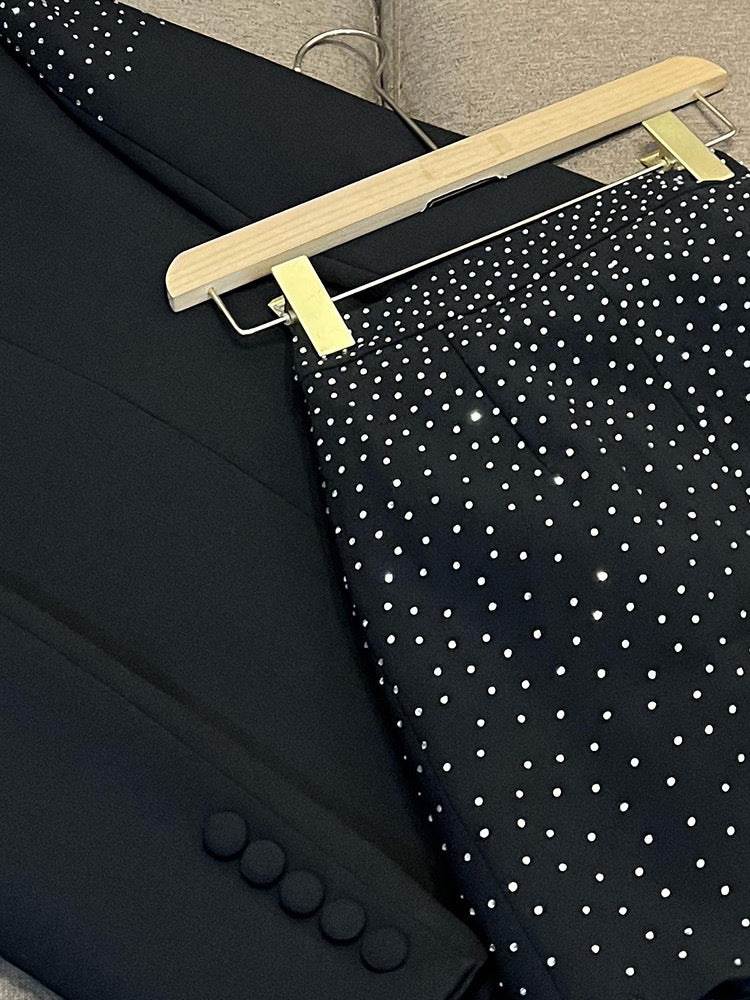 Gina black blazer/skirt set