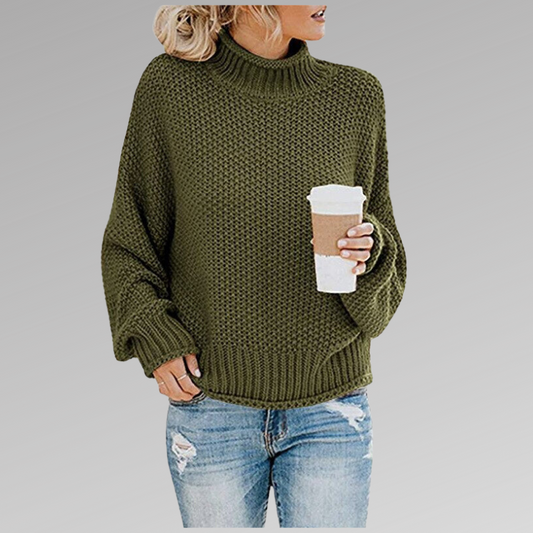 Helena - Knitted Jumper Green