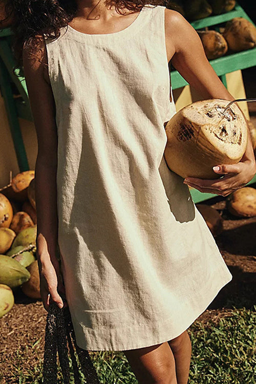 Exceptionally Pristine Open Back Sleeveless Mini Dress - 3 Colors