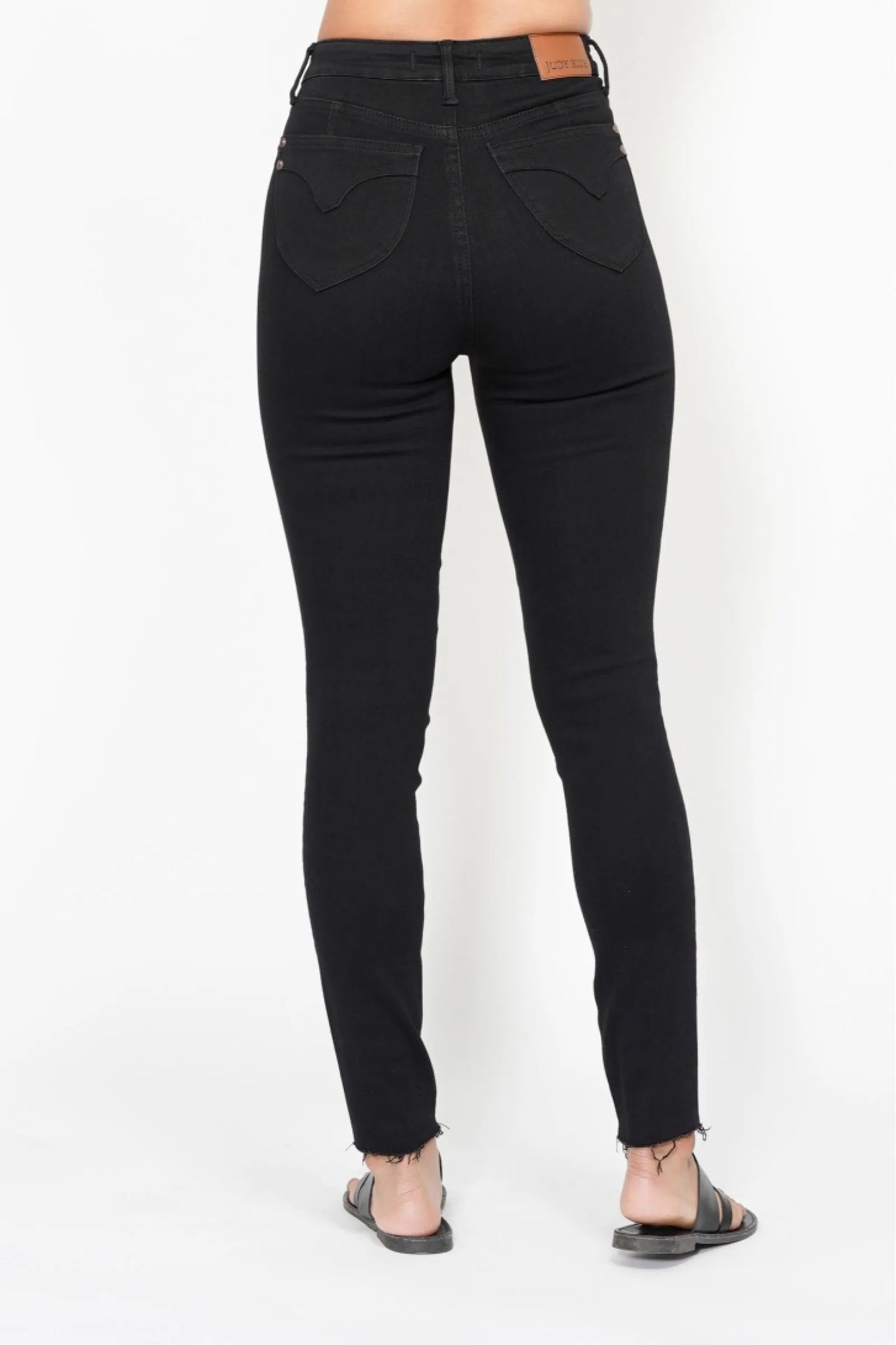 High Rise Sculpt Skinny Jeans with Shield Pockets