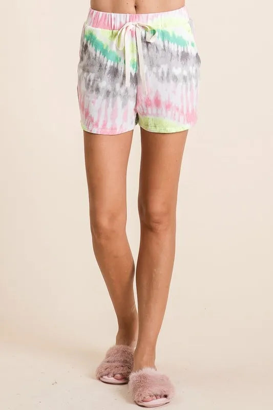 Color Splash Tie Dye Shorts
