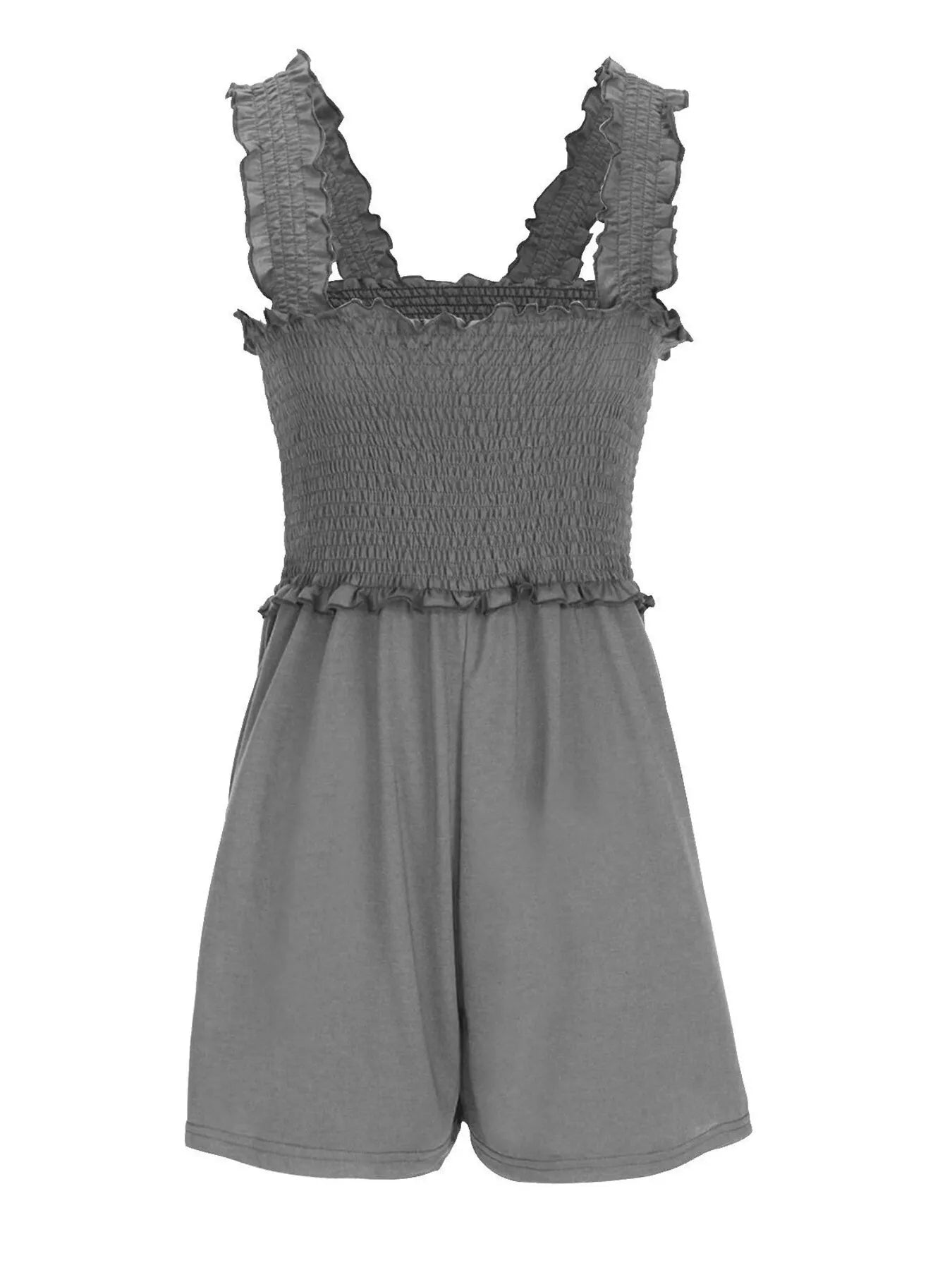 Smocked Summer Romper – Square Neck, Breezy Fit