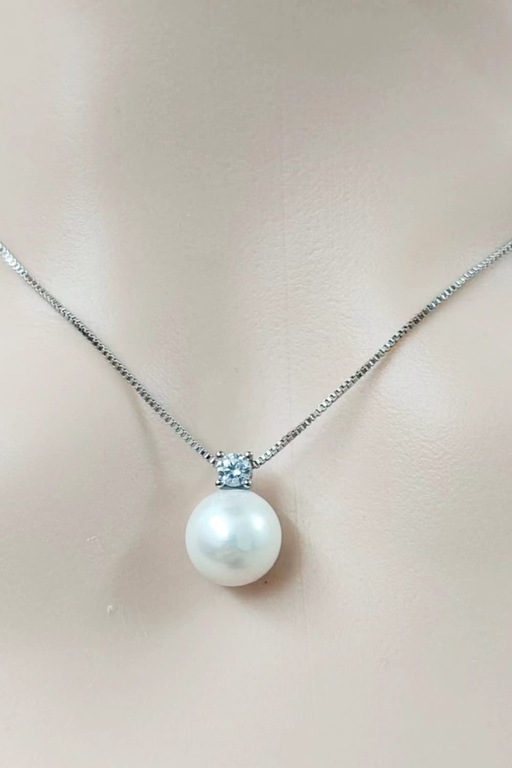 Freshwater Pearl Necklace – 925 Sterling Silver Elegant Pendant for Women