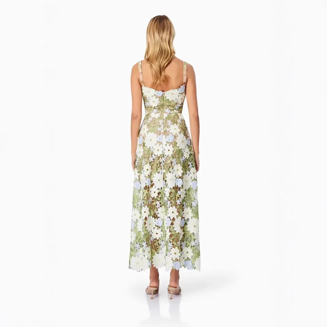 Marguerite flower Lace Dress