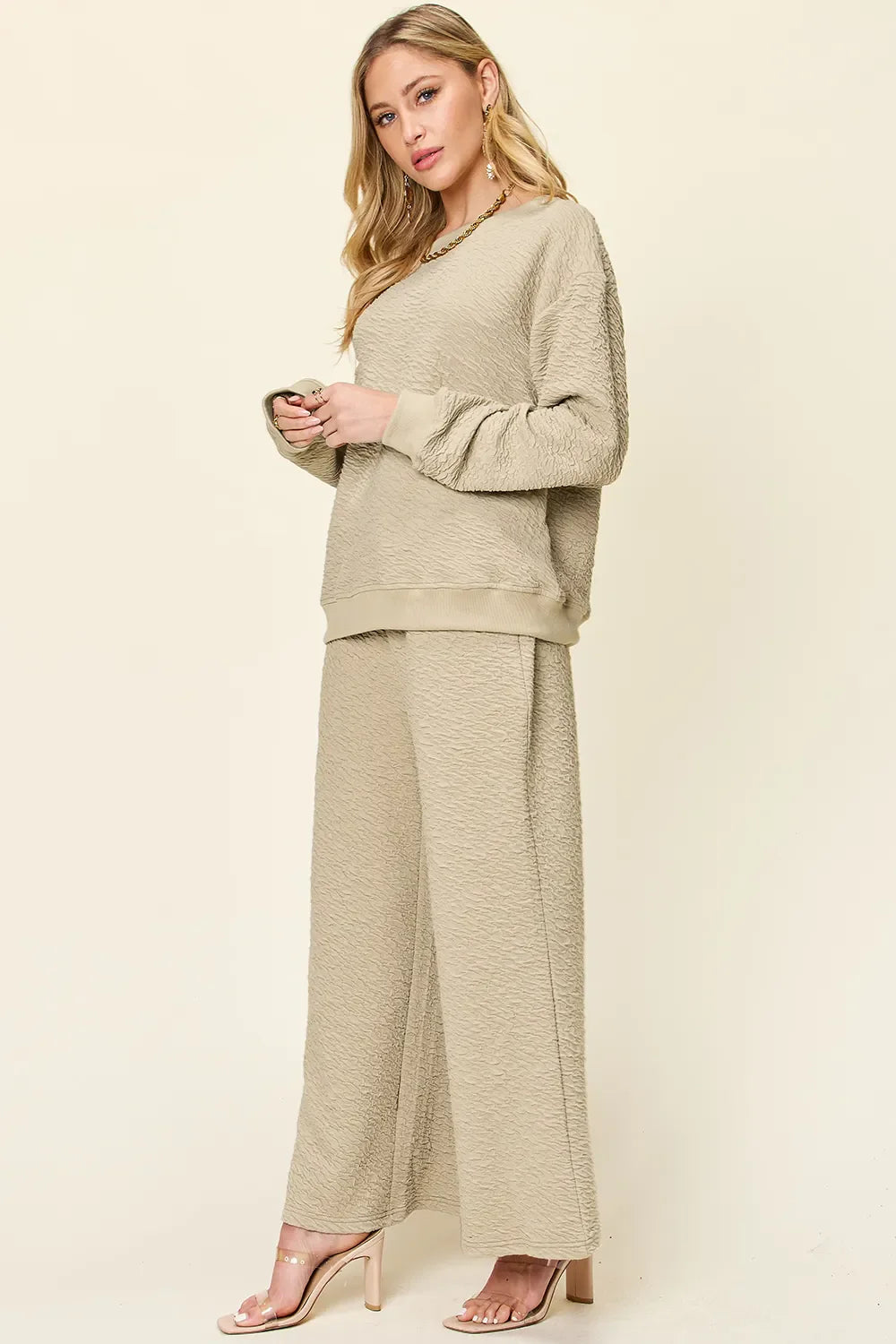 Glamourous and Comfy Top and Pants Set