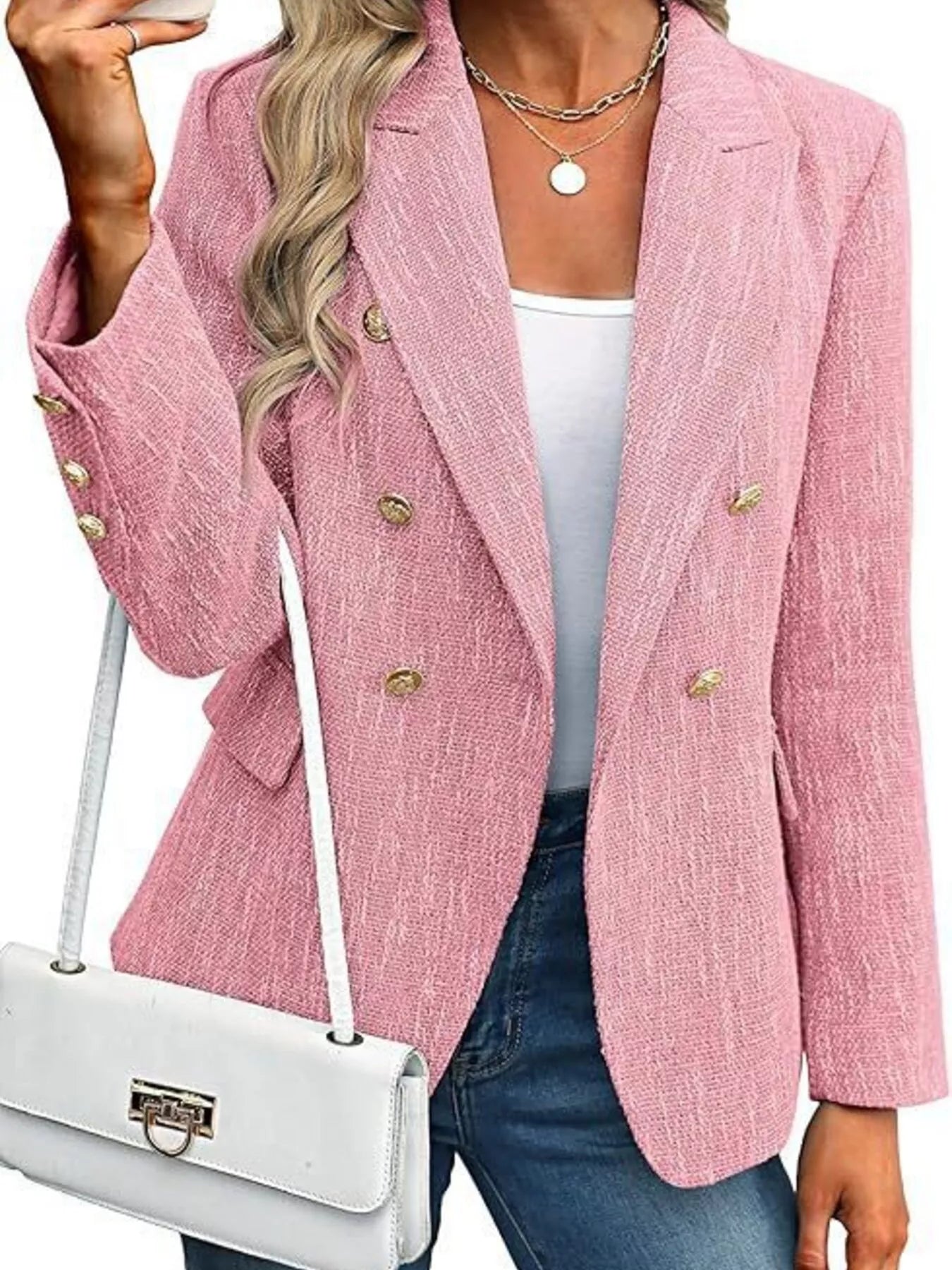Chic Command Double-Breasted Blazer