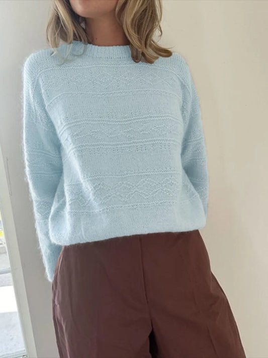 Round Neck Long Sleeve Sweater