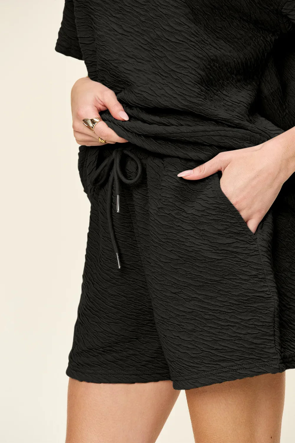 Simple & Comfy T-Shirt and Drawstring Shorts Set