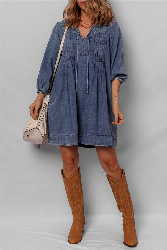 Mini Denim Dress