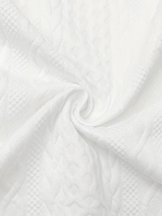 Texture Zip Up Long Sleeve Jacket