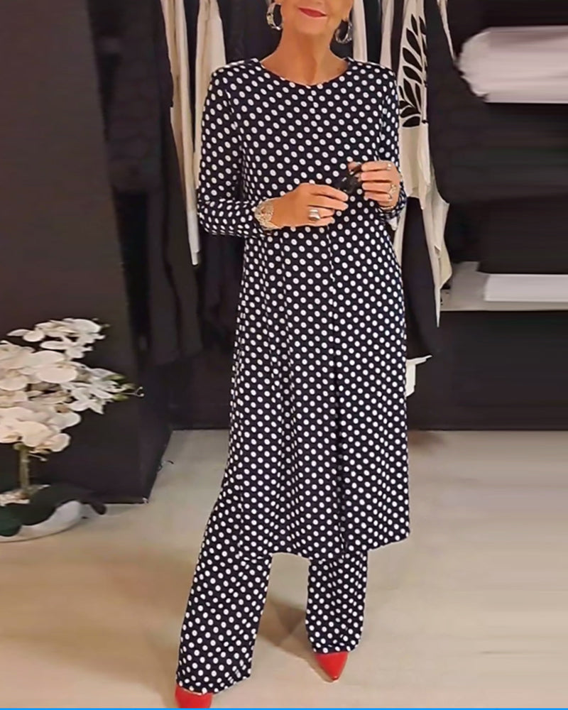 Polka™ | Dot Split Outfit Women’s Chic Set