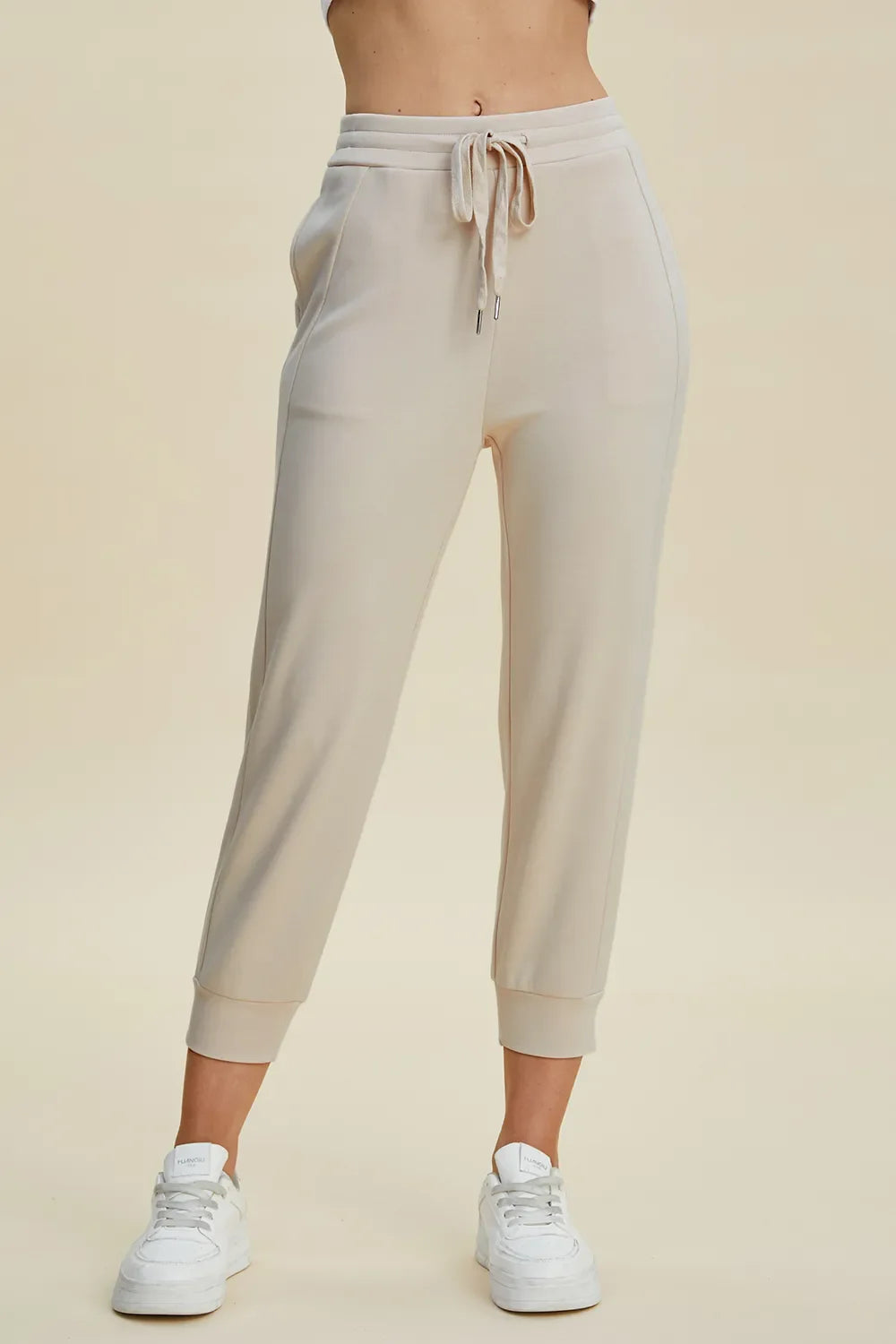 Comfy Air Scuba Drawstring High Waist Joggers