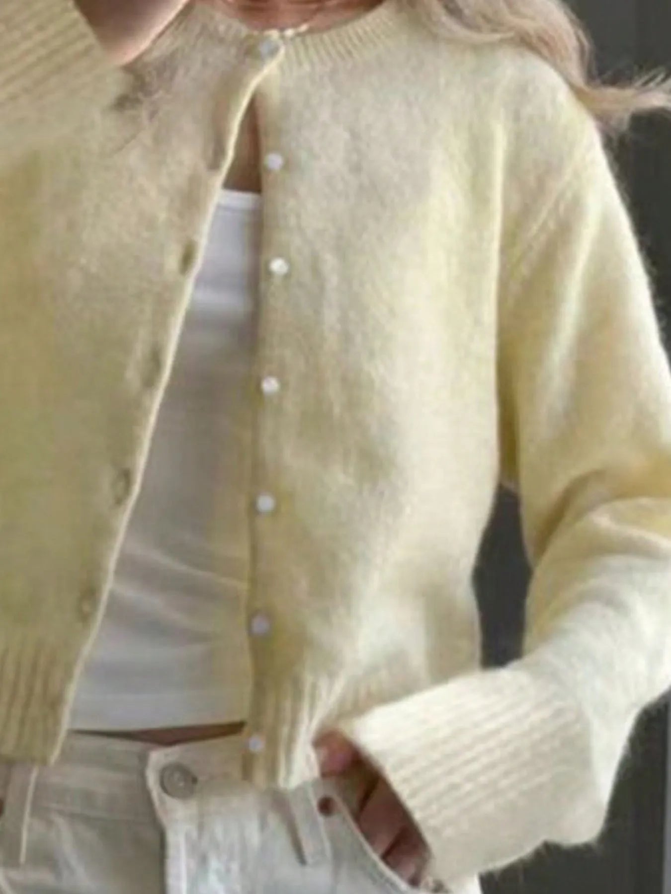 Button-Up Long Sleeve Cardigan – Classic & Cozy