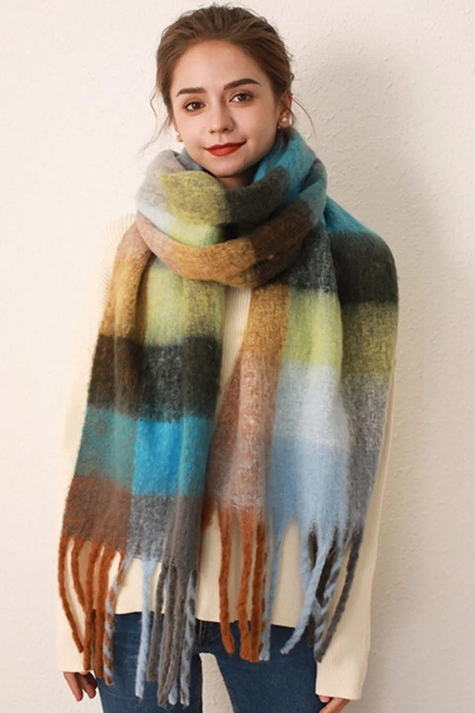 Cozy Confidence Thermal Plaid Scarf