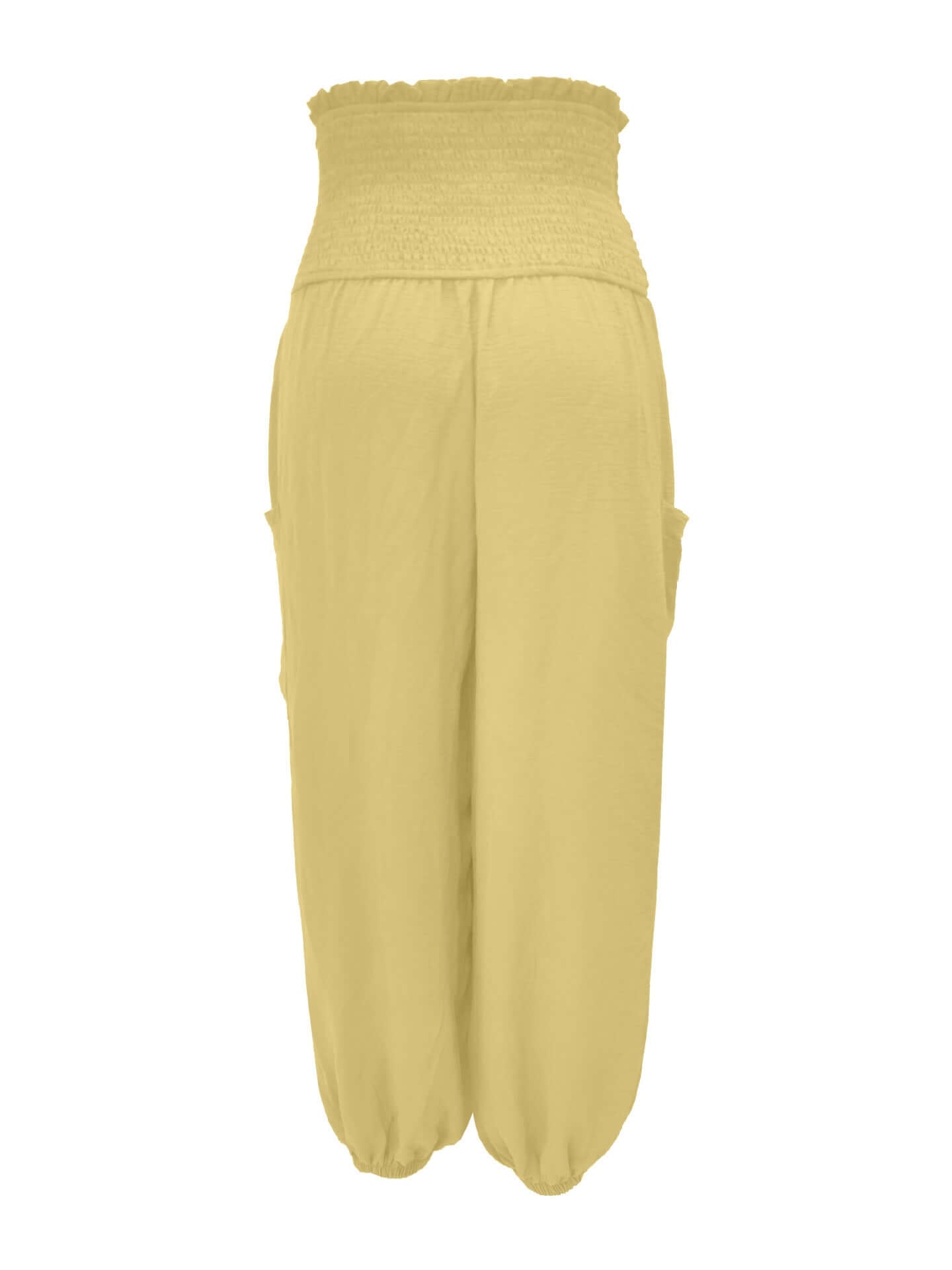 Smocked Waist Harem Pants with Pockets Size Inclusive (S to 5XL)