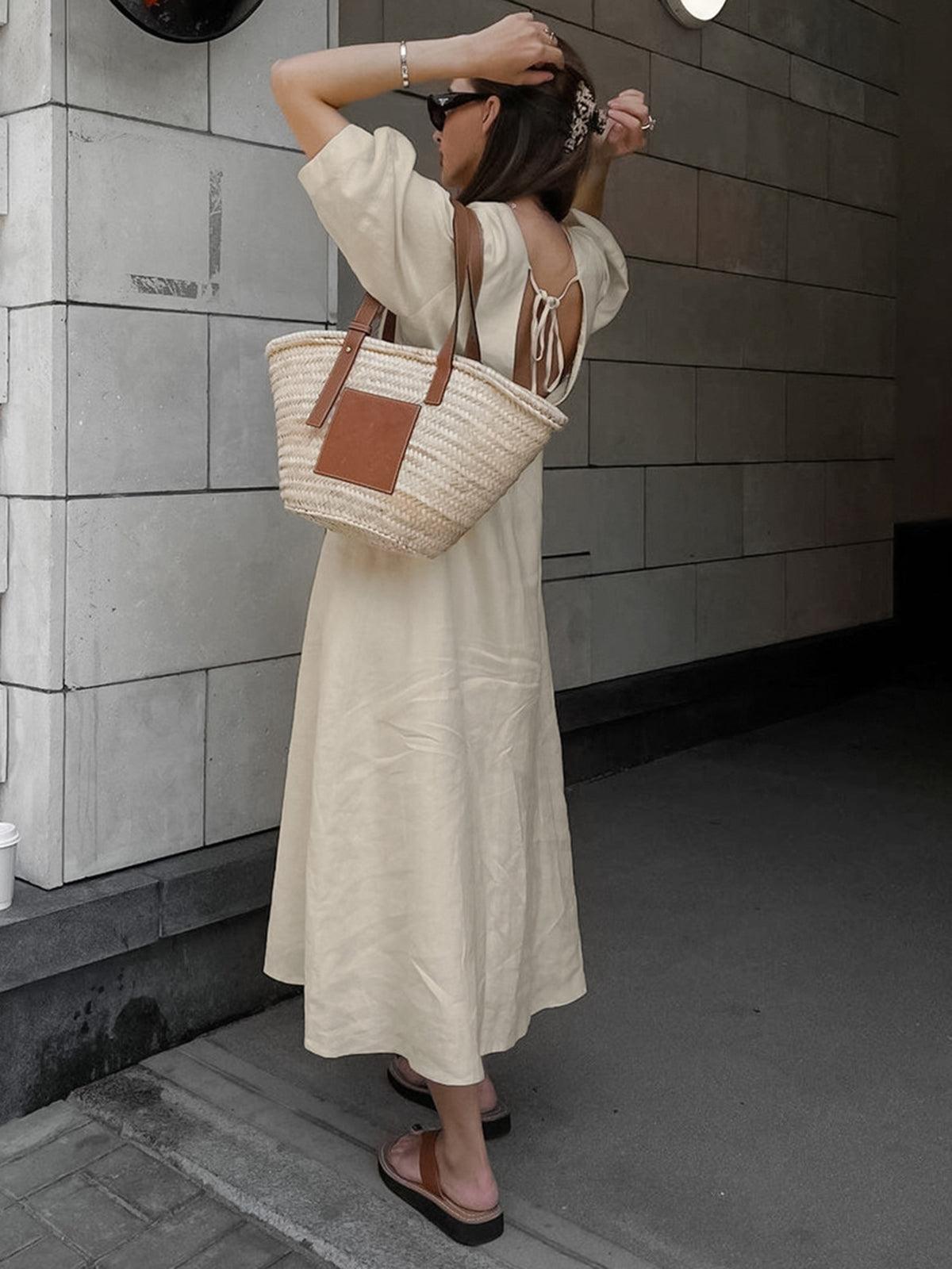 Front Knotted Long Dress