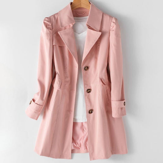 Bella Vita Trench Coat Pink