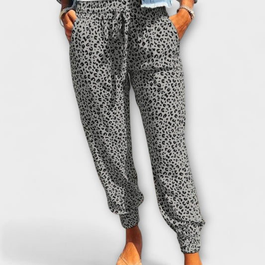 Feli - Leo Trousers with Wide Legs Grey